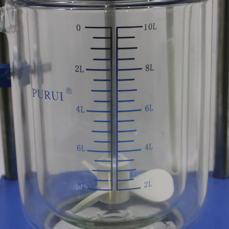 Transparent Lab Glass Reactor , Jacketed Glass Reactor Explosion Proof High Safety